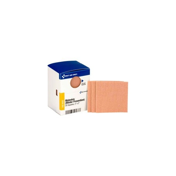 Acme United First Aid Only FAE-6033 SmartCompliance Refill Moleskin Blister Prevention, 2" X 2", 20/Box FAE-6033 - main